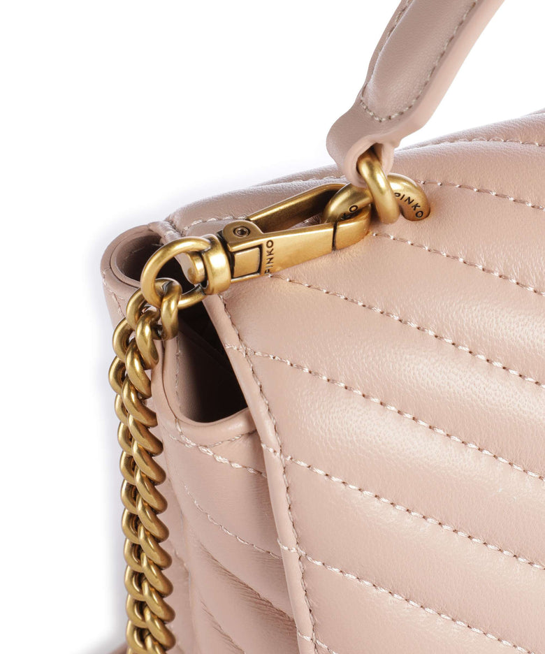 Pinko Love Lady Puff Mini Handbag cipria/antique gold