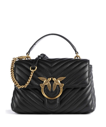 Pinko Love Lady Puff Mini Sac à main nero/antique gold