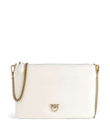 Pinko Flat Classic Sac bandoulière bianco seta/antique gold