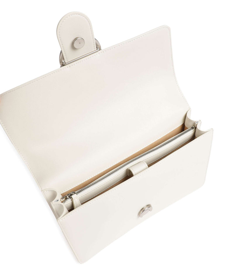 Pinko Love One Classic Crossbody bag bianco seta/old silver