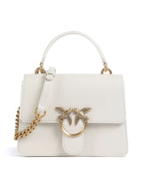 Pinko Love One Mini Borsa a tracolla bianco seta/antique gold