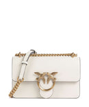 Pinko Love One Mini Schultertasche bianco seta/antique gold
