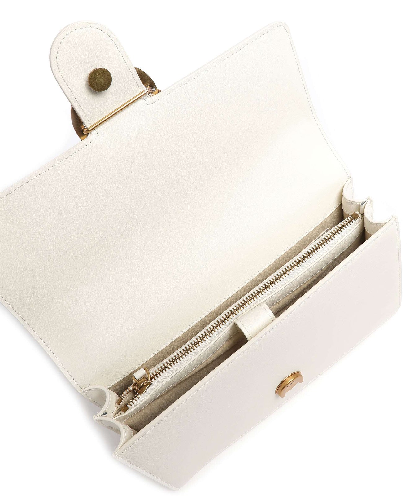 Pinko Love One Classic Shoulder bag bianco seta/antique gold