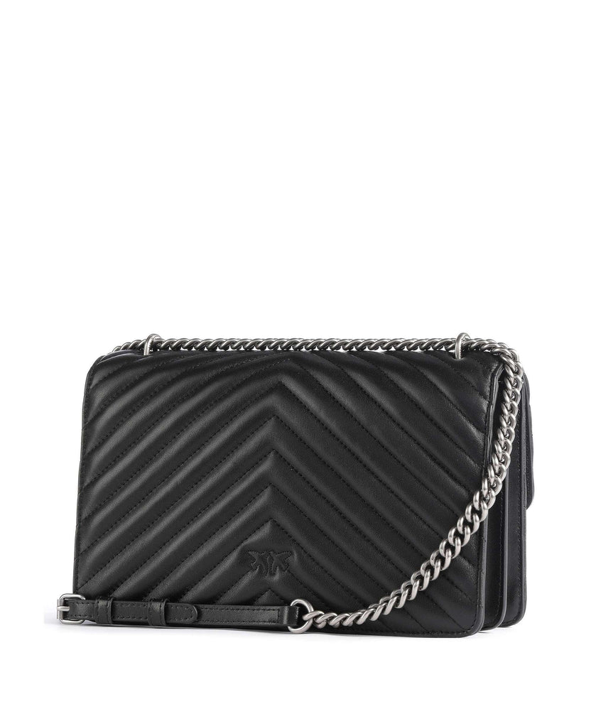 Pinko Love One Classic Shoulder bag nero/old silver