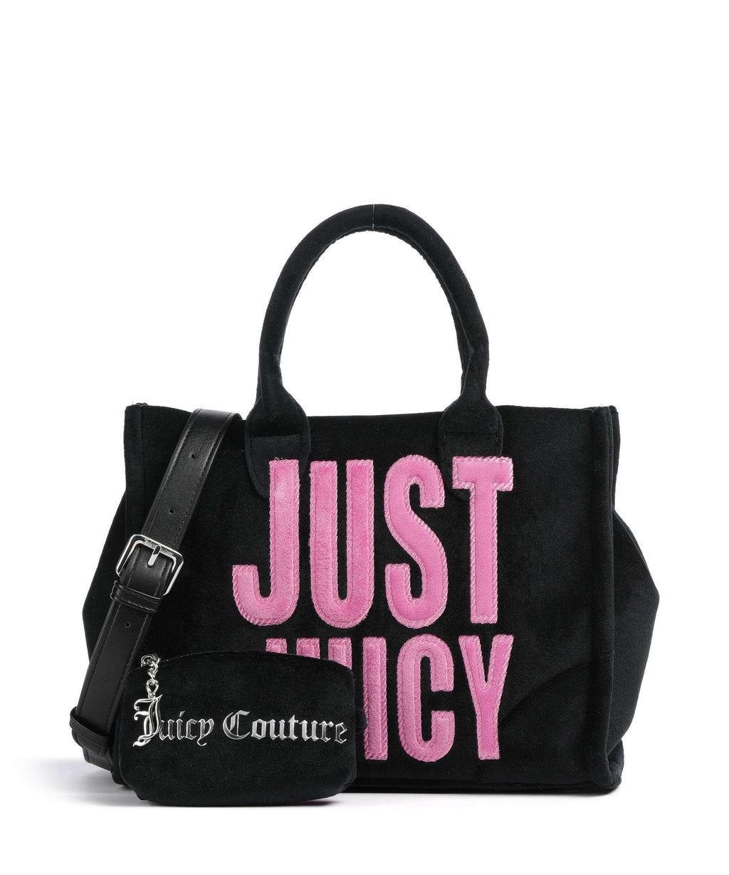 Juicy Couture Iris Patch Velvet M Handbag black