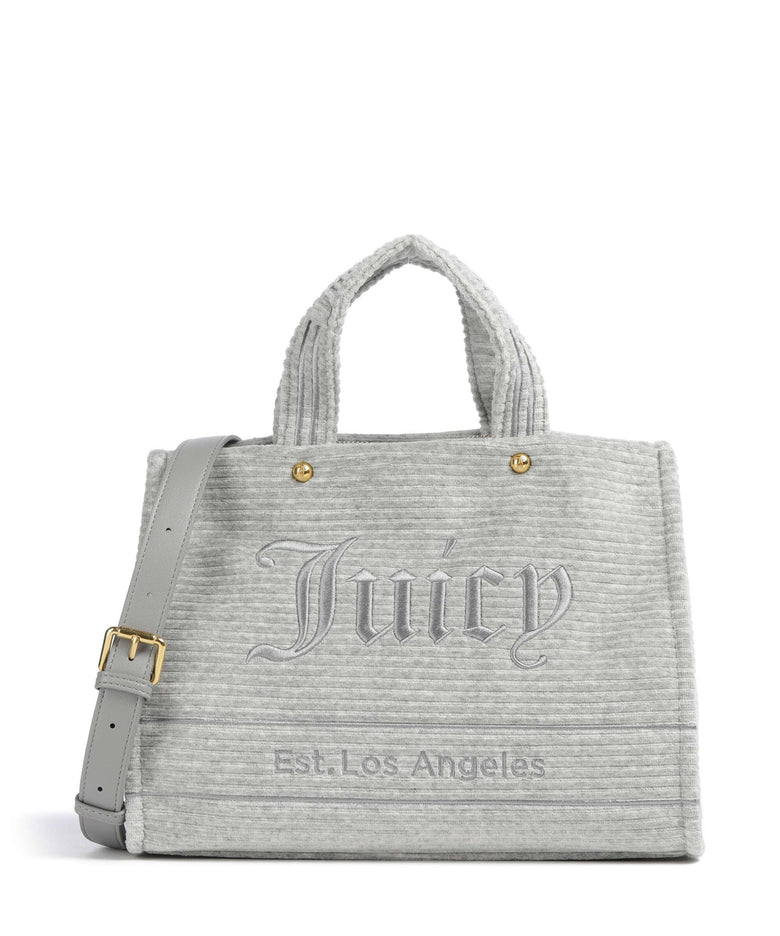 Juicy Couture Iris Velvet M Handbag silver marl