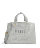 Juicy Couture Iris Velvet M Borsa a mano silver marl