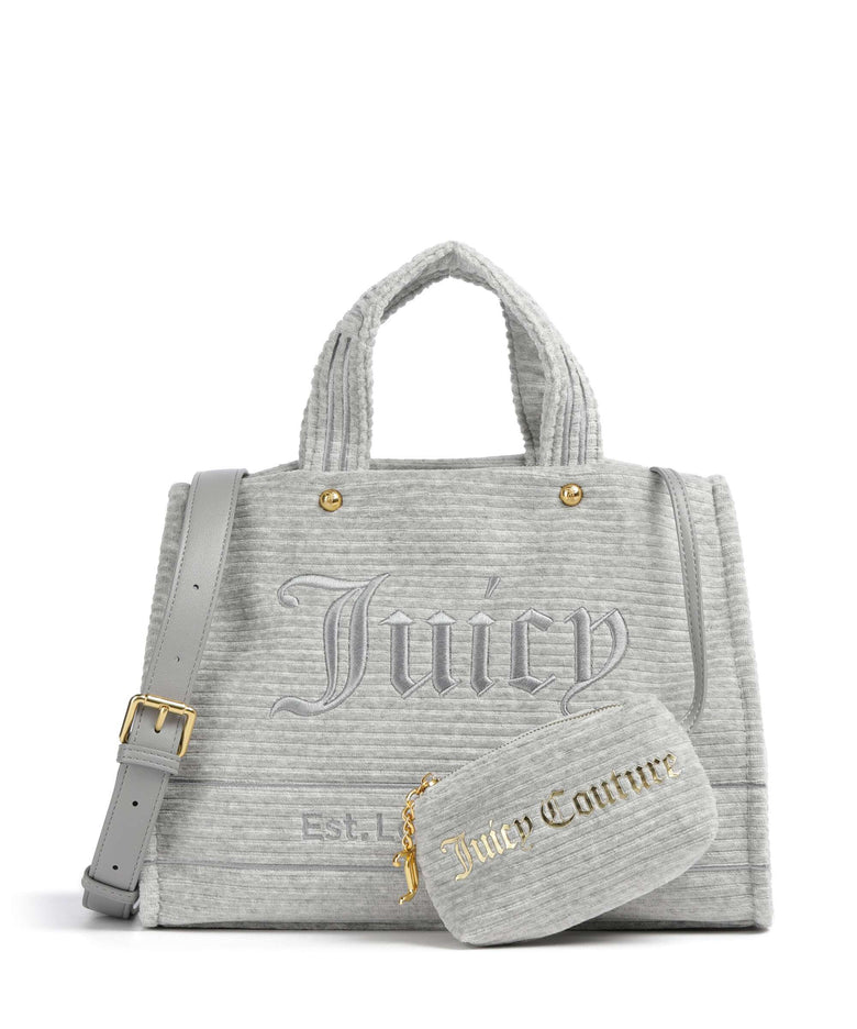 Juicy Couture Iris Velvet M Handbag silver marl