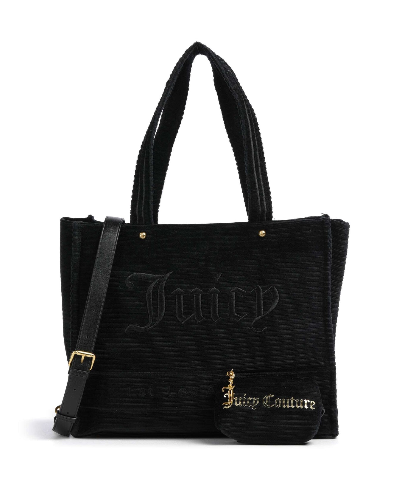 Juicy Couture Iris Velvet L Tote bag black
