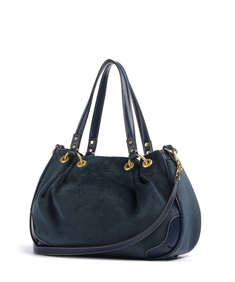 Juicy Couture Twig Narrative Velvet M Hobo bag blue depths