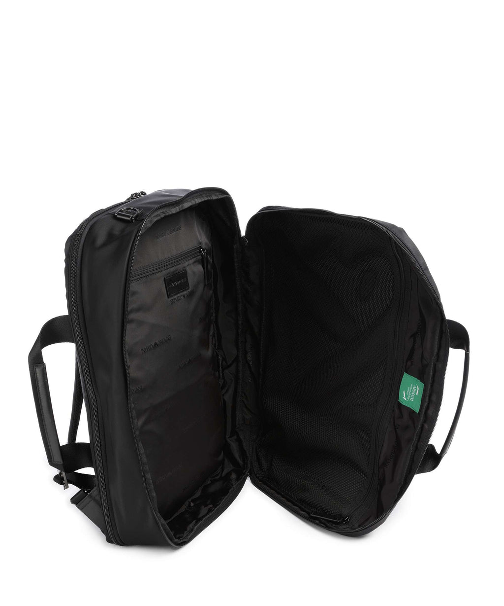 Emporio Armani Recycled Nylon Backpack bag black beauty