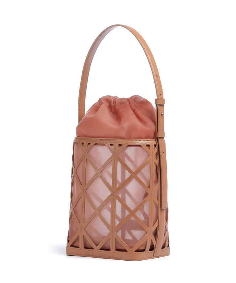 Emporio Armani Deva M Bucket bag terracotta