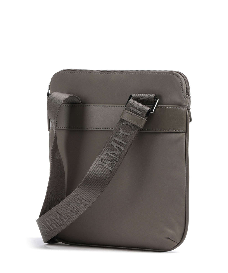 Emporio Armani Recycled Nylon Crossbody bag major brown