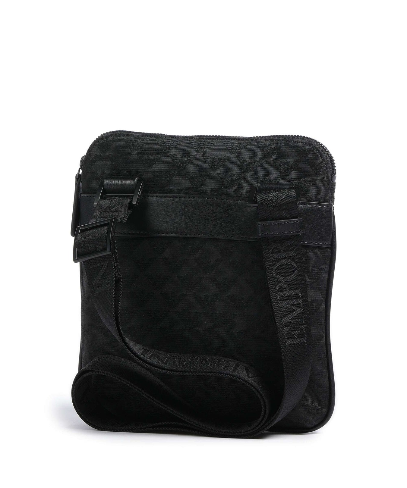 Emporio Armani Omnia Jacquard Crossbody bag black
