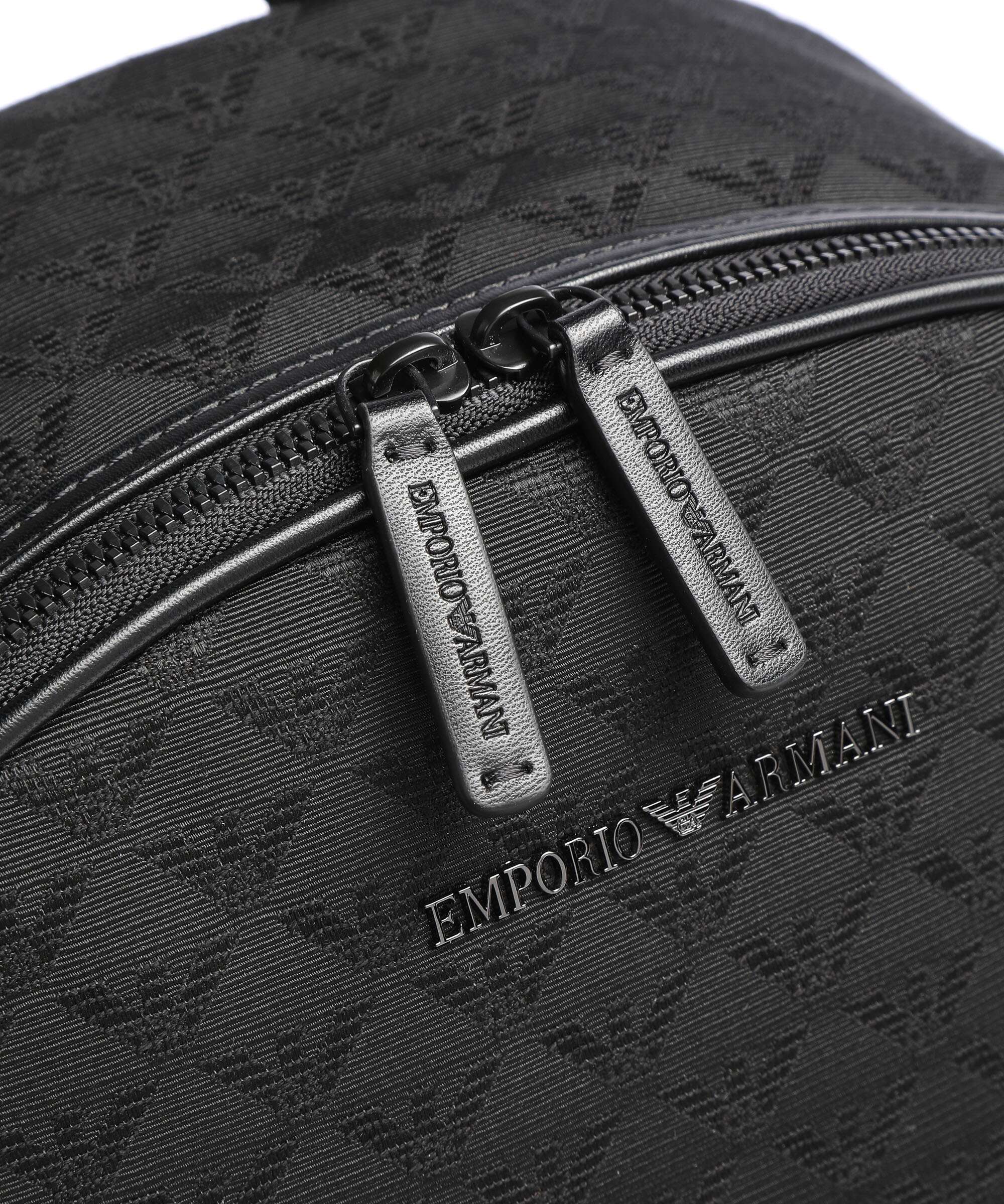 Emporio Armani Omnia Jacquard Backpack black