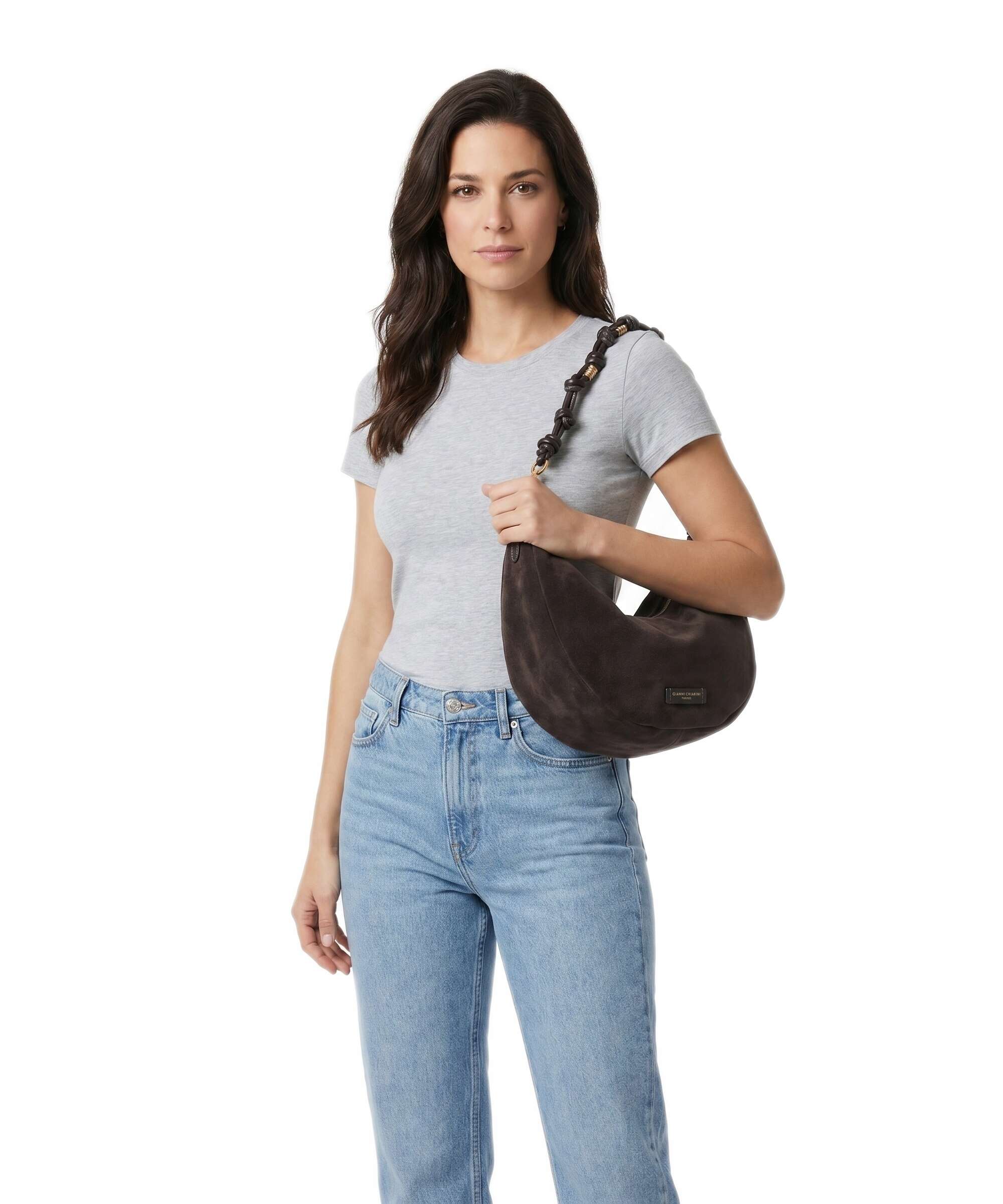 Gianni Chiarini Cleo Hobo bag moka