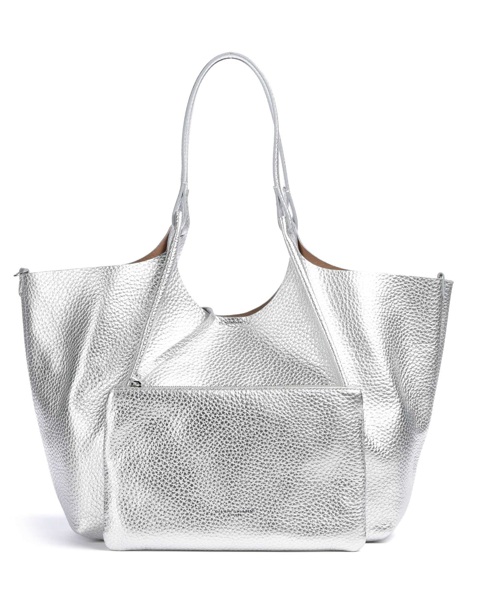 Gianni Chiarini Dua L Hobo bag silver clay