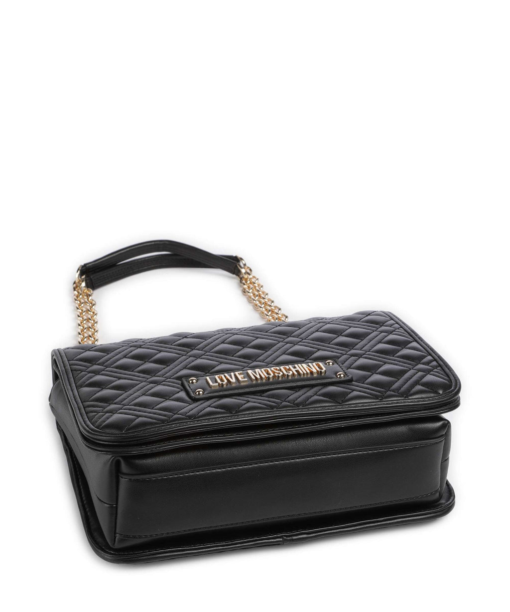 Love Moschino Quilted Laminated Shoulder bag nero
