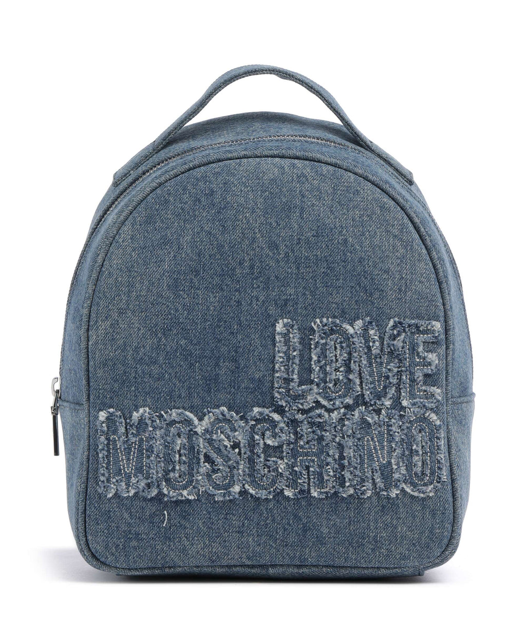 Love Moschino Denim Backpack blu
