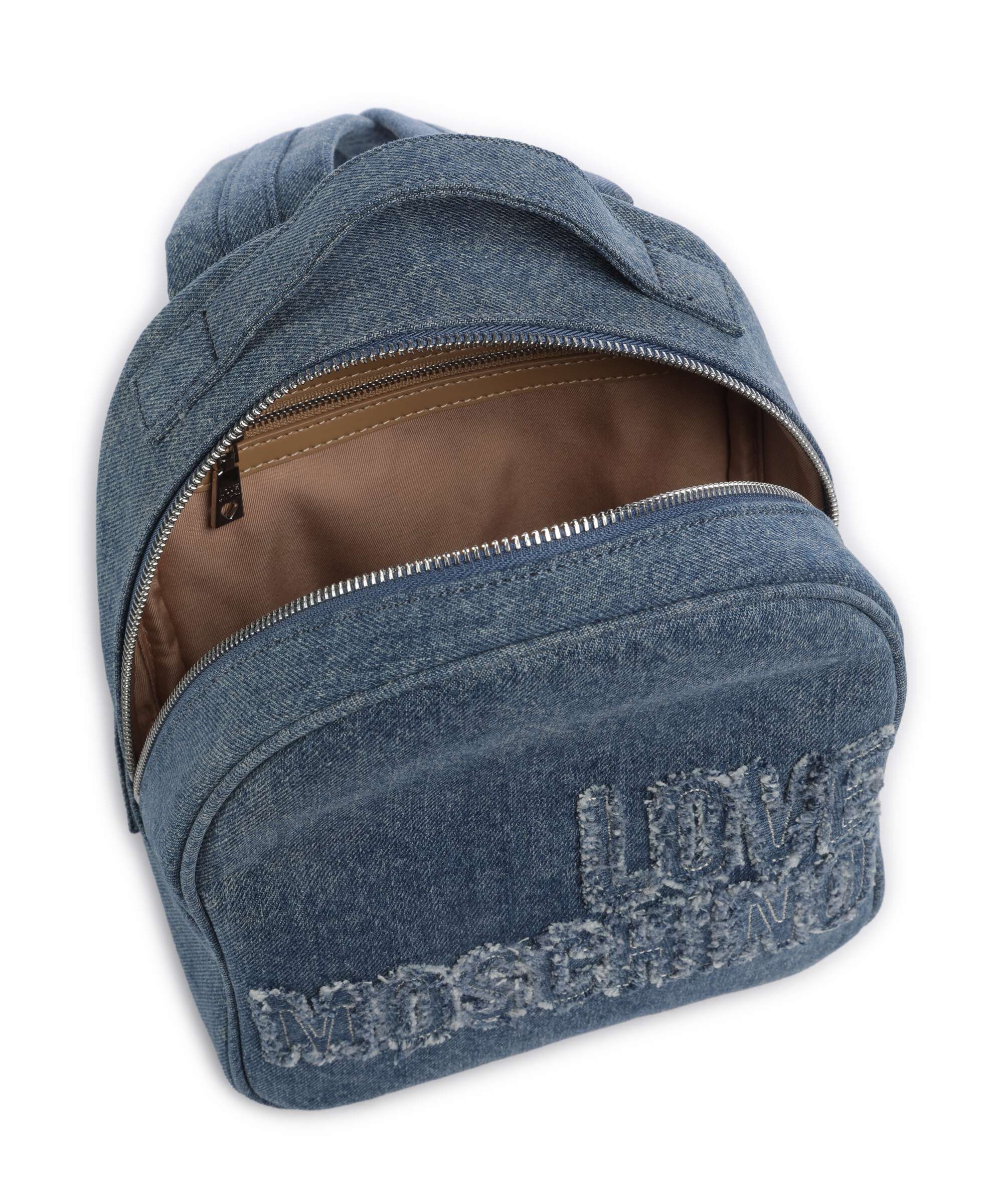 Love Moschino Denim Backpack blu