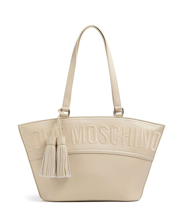 Love Moschino Item Cabas Shopper beige