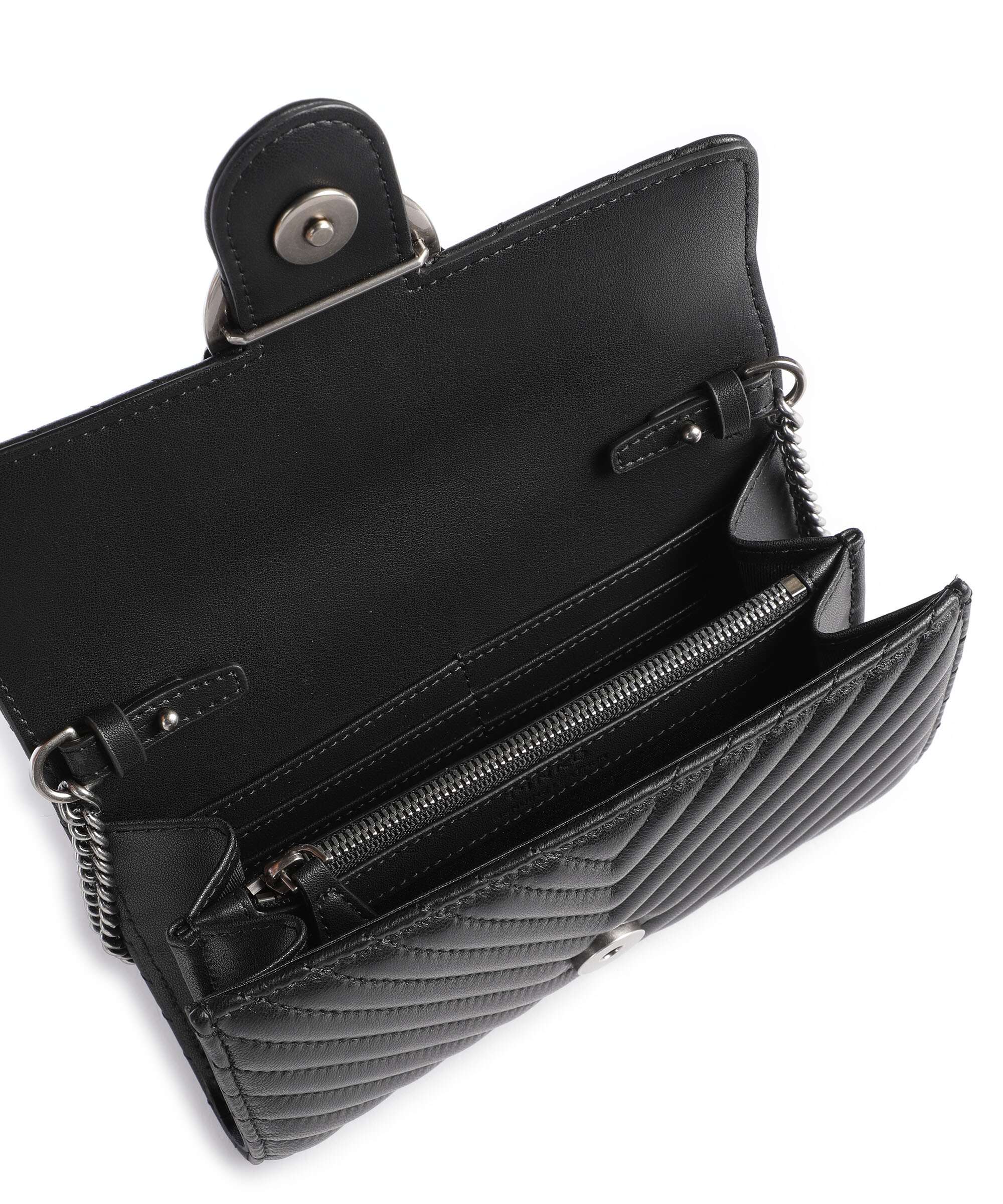 Pinko Love One Wallet nero/old silver