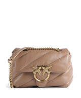 Pinko Love Puff Mini Sac porté épaule biscotto zenzero/antique gold
