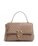 Pinko Love Lady Puff Big Borsa a mano biscotto zenzero