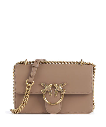Pinko Love One Mini Sac porté épaule biscotto zenzero