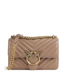Pinko Love One Mini Schultertasche biscotto zenzero/antique gold