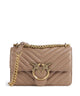 Pinko Love One Mini Sac porté épaule biscotto zenzero/antique gold