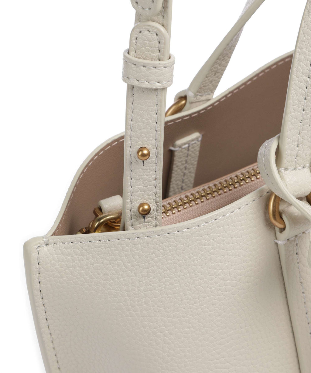 Pinko Carrie Classic Handbag bianco seta/antique gold