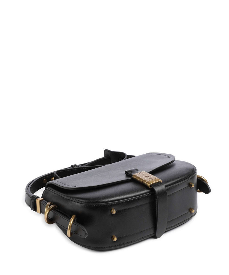 Pinko Saddle Mini Crossbody bag nero/antique gold