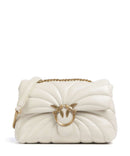 Pinko Love Puff Classic Schultertasche bianco seta/antique gold
