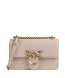 Pinko Love One Mini Schultertasche beige/grigio fumo/antique gold