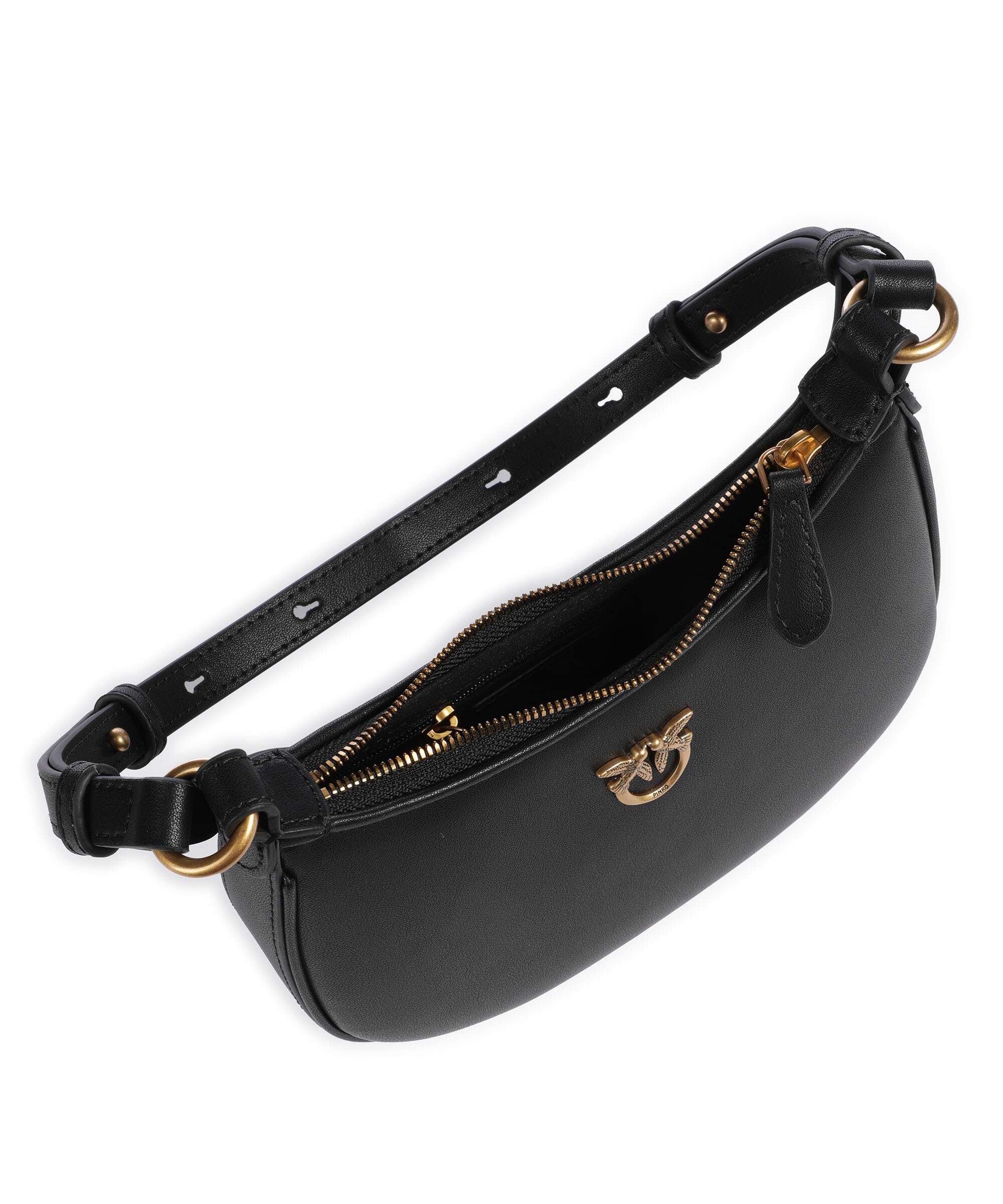 Pinko Half Moon Baby Shoulder bag nero/antique gold