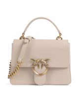 Pinko Love One Mini Borsa a tracolla beige/grigio fumo/antique gold