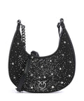 Pinko Brioche Mini Crossbody bag nero limousine/canna fucile