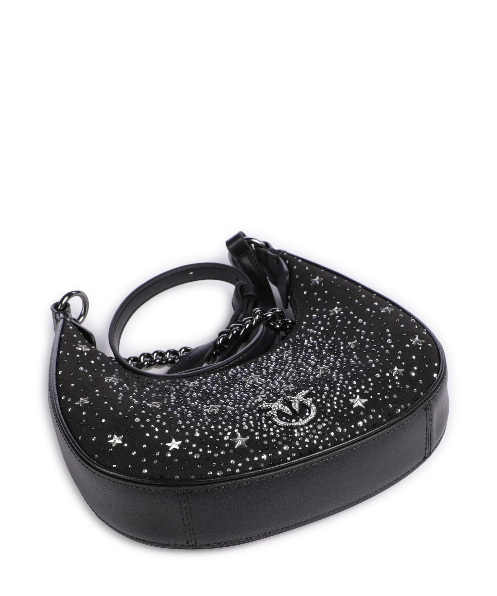 Pinko Brioche Mini Crossbody bag nero limousine/canna fucile
