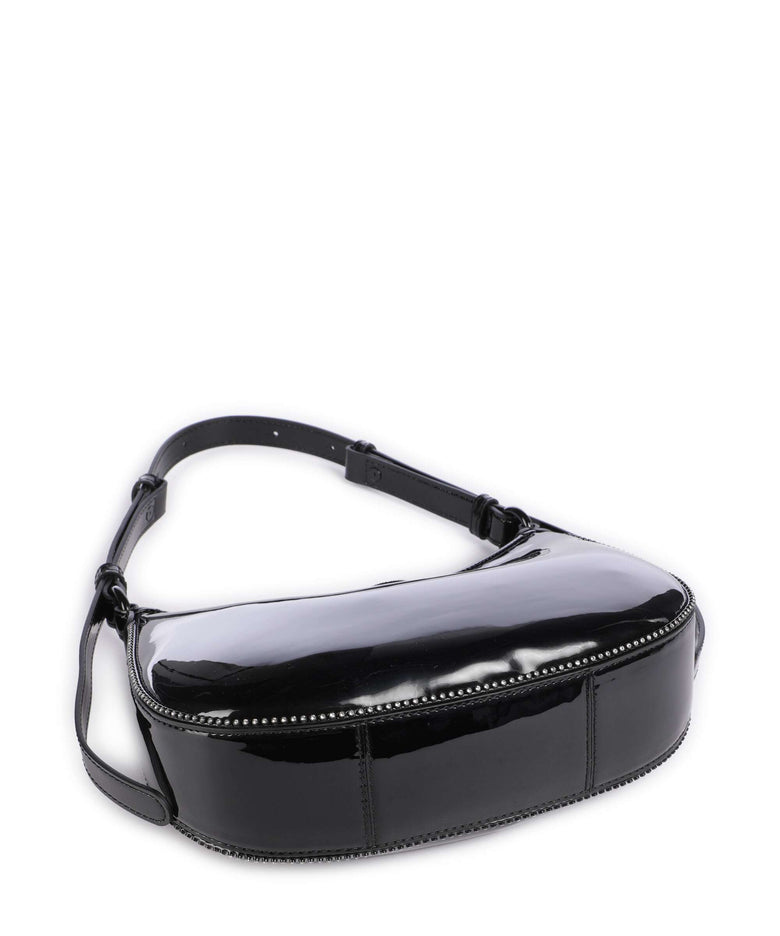 Pinko Half Moon Mini Shoulder bag nero limousine