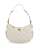 Pinko Half Moon Mini Schultertasche bianco seta/antique gold