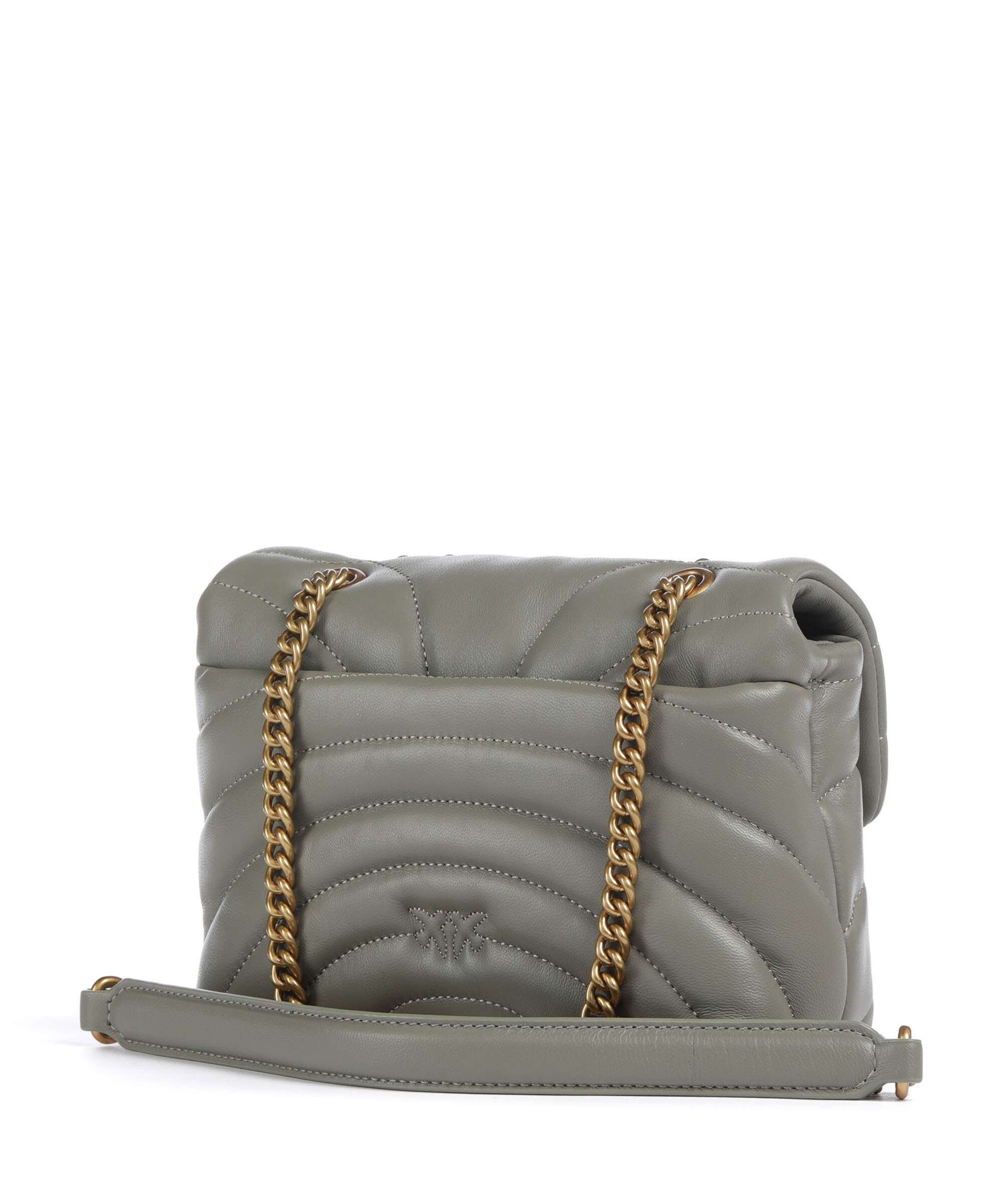 Pinko Love Puff Mini Shoulder bag verde vertiver/antique gold