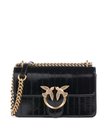 Pinko Love One Mini Schultertasche nero/antique gold