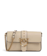 Pinko Love One Classic Slouchy Sac porté épaule beige/grigio fumo/antique gold