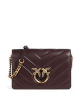 Pinko Love Click Classic Borsa a tracolla uva di catawba/antique gold