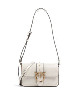 Pinko Love One Mini Slouchy Sac porté épaule bianco seta/antique gold