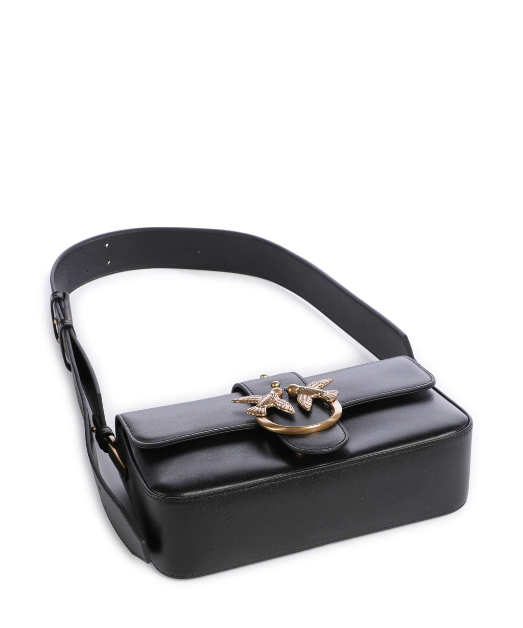 Pinko Love One Mini Slouchy Shoulder bag nero/antique gold