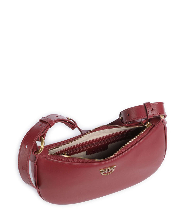 Pinko Half Moon Mini Shoulder bag bordeaux merlot/antique gold