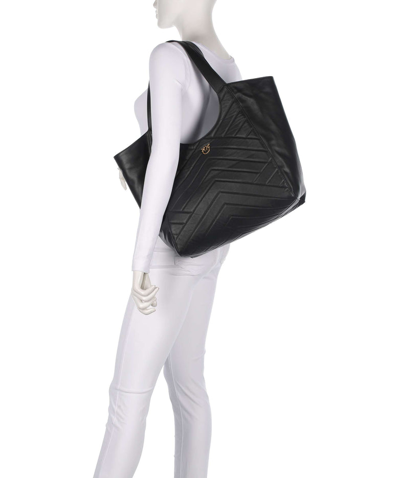 Pinko Puzzle Tote bag nero/antique gold