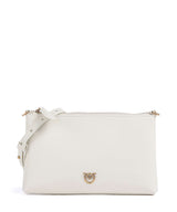 Pinko Flat Mini Borsa a tracolla bianco seta/antique gold